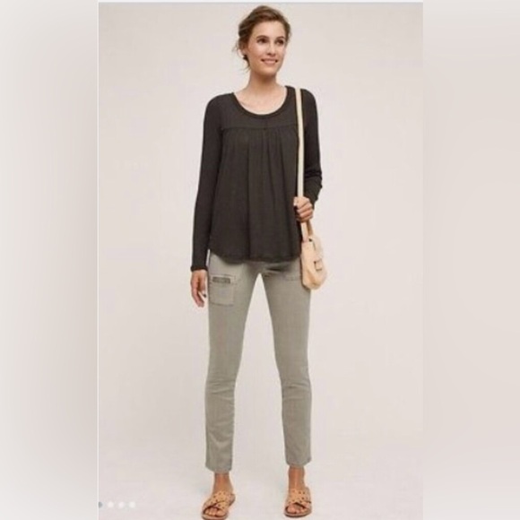 Anthropologie Hei Hei Cargo Pants | Grey/Green | Size 31 - Picture 2 of 9